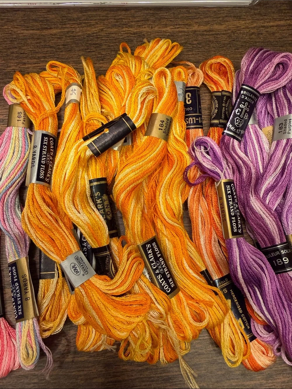 Vintage Embroidery Floss Assortment - Multicolor Set